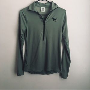 NWOT VS PINK green mesh pullover